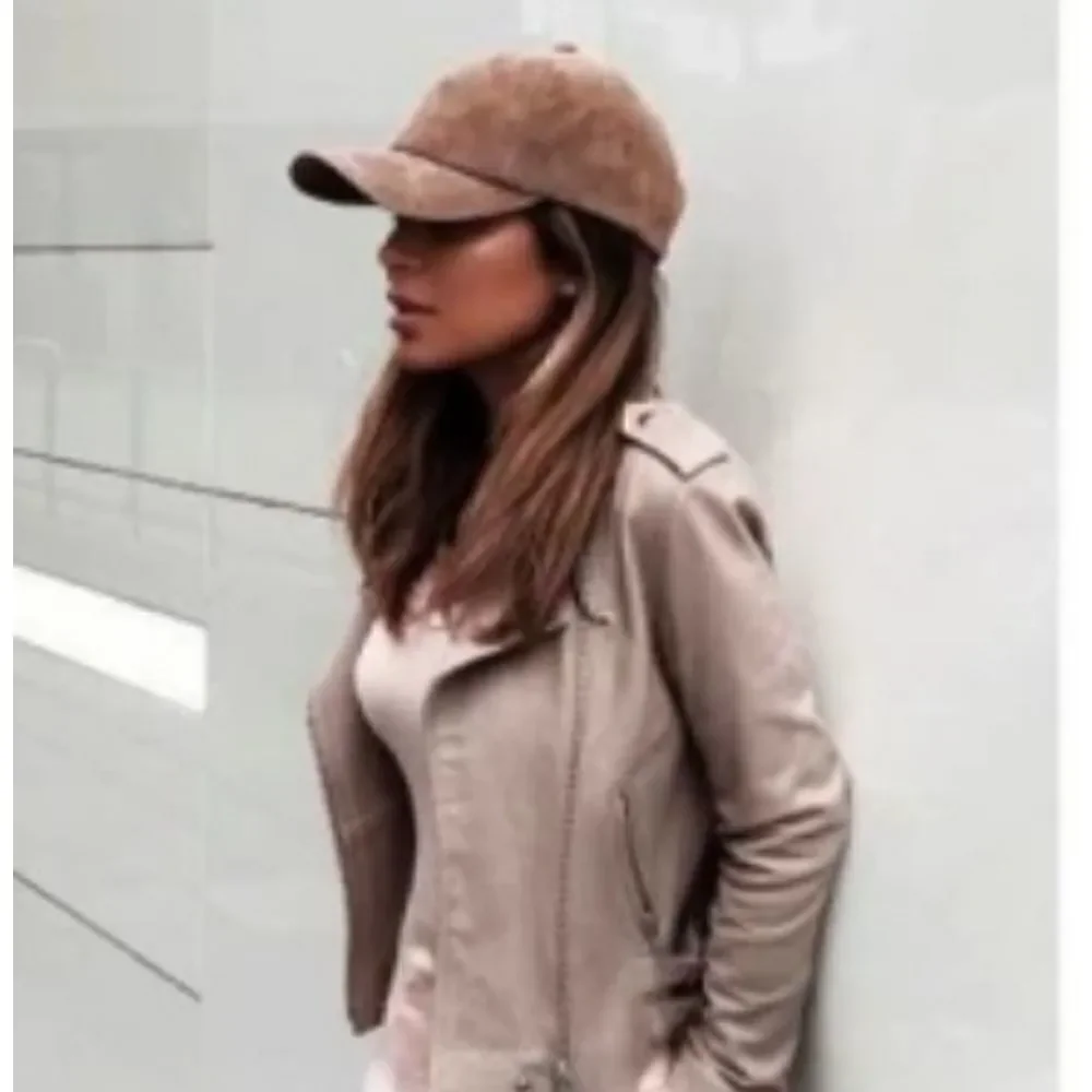 Faux Suede baseball caps